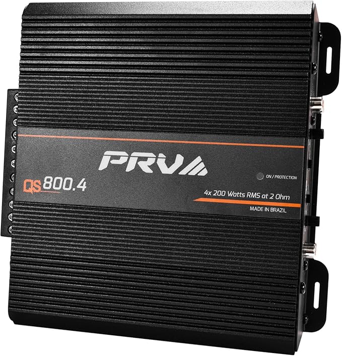 PRV Audio QS800.4 2 Ohm Compact 4 Channel Car Audio Amplifier 4 x 220