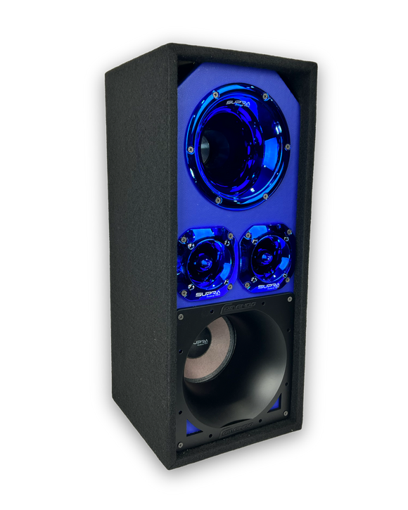 Loaded COMANDO  Audio LA Speaker Box (1 LA 6.5'') (2T)(1D)(BLUE)
