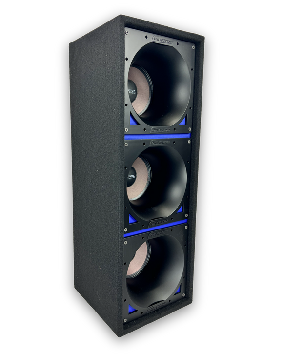 Loaded COMANDO Audio LA Speaker Box (3 LA 6.5'') (BLUE)