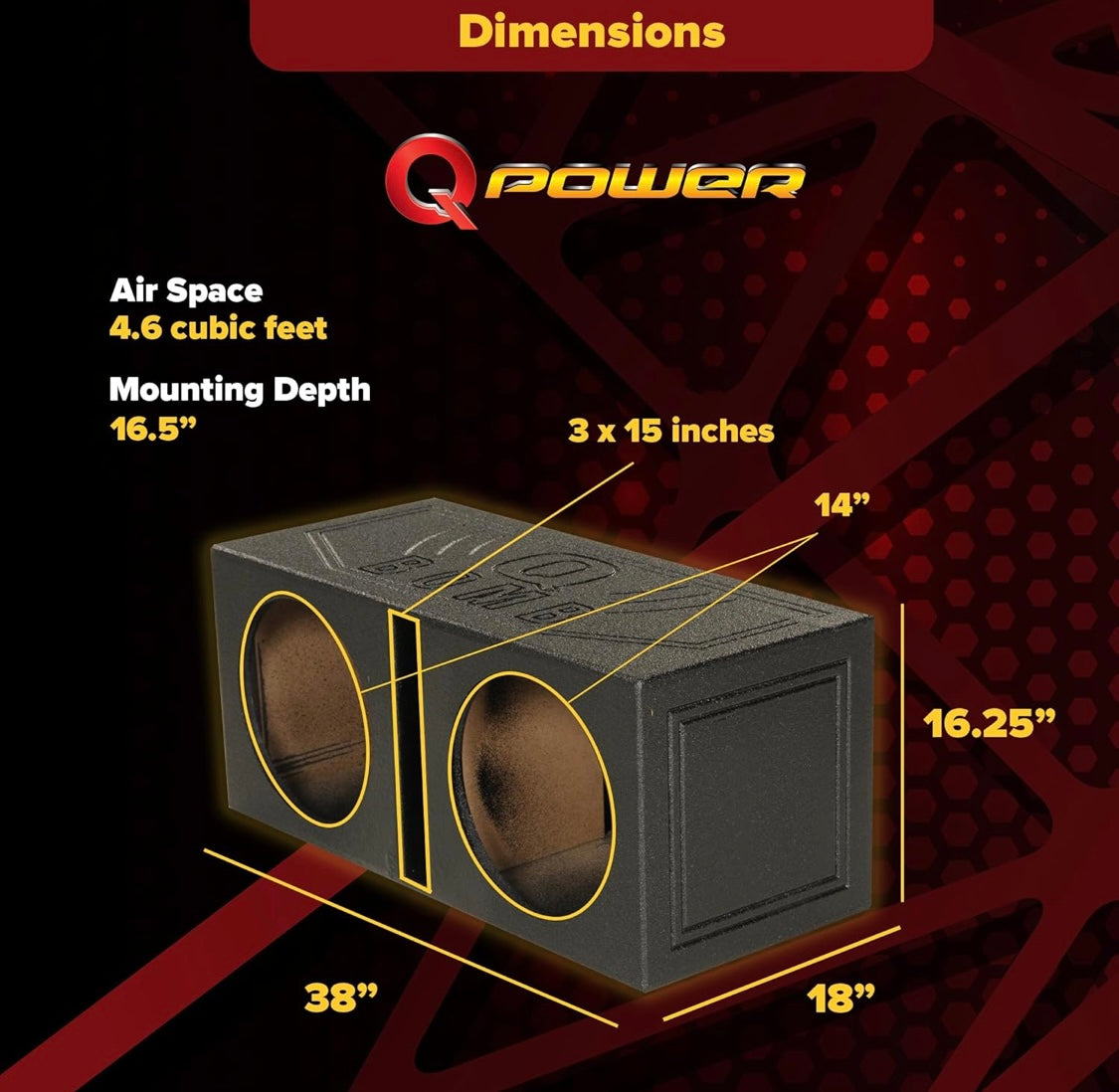 Ported Sub 15 Inch Ported Subwoofer Box Birch Single 15
