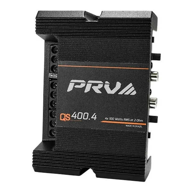 PRV Audio QS400.4 2 Ohm Mini Compact 4 Channel Car Audio Amplifier 4 x