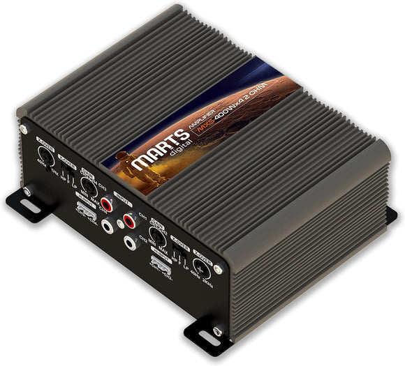 4 Ch Amplifier Full Range Class D Compact 400 W 2 ohm MXS-400x4-2