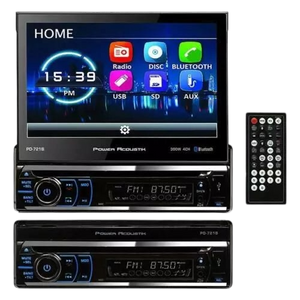 Power Acoustik PD-721B 7″ Single-DIN Motorized Touchscreen w/DVD/CD & Bluetooth