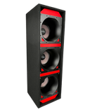 Loaded Supra Audio LA Speaker Box (3 LA 6.5'') (RED)