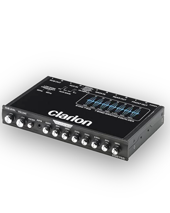 CLARION EQS755 7-Band Car Audio Graphic Equalizer